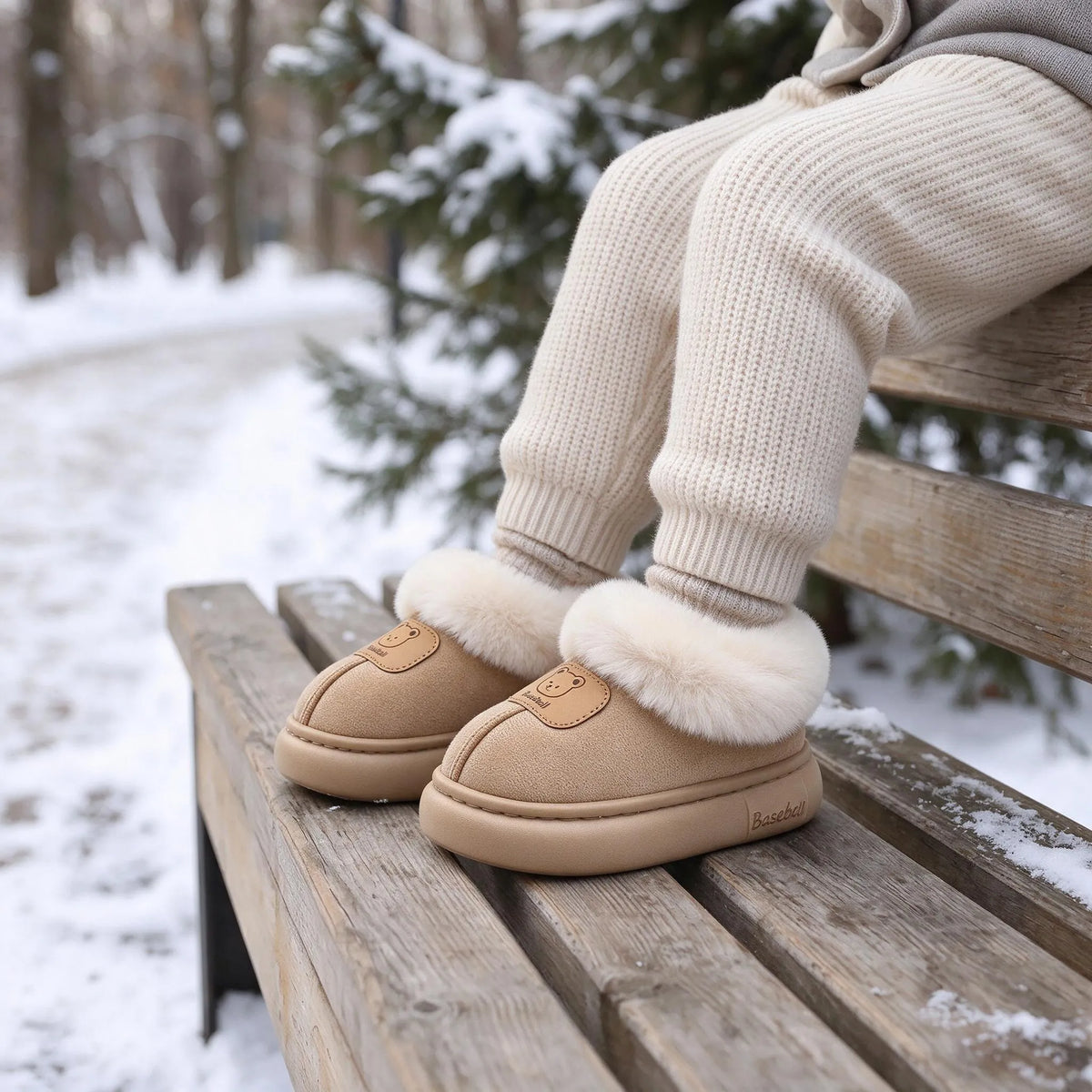 Slip On Round Toe Winter Boots