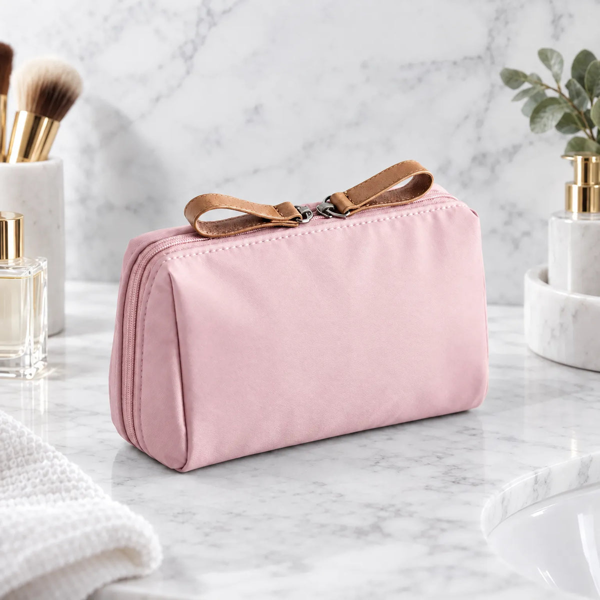 Small Zippered Daily Cosmetic Bag