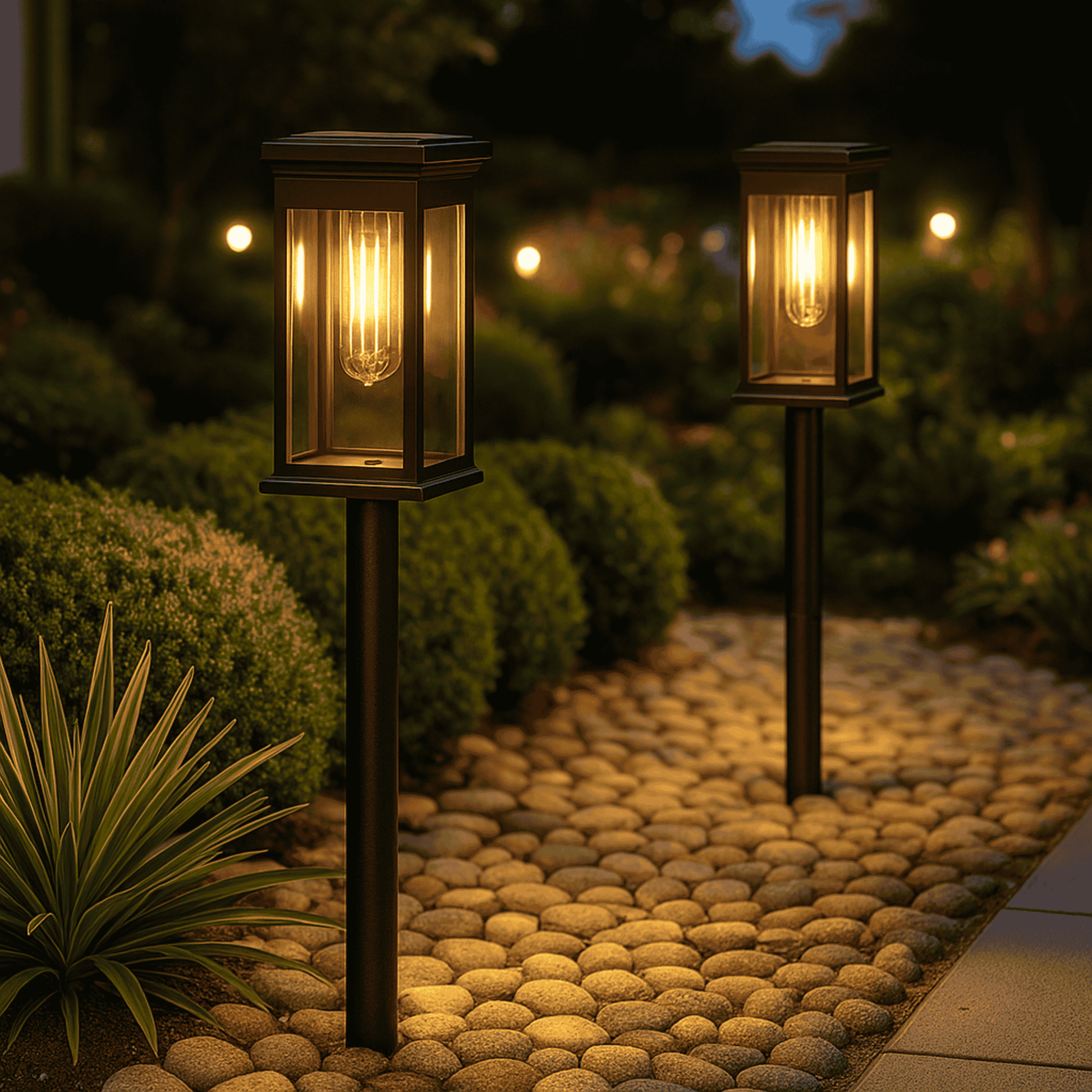 Solar LED Lantern Path Light for Garden Walkways | Lantero