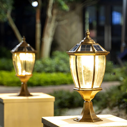 Solar LED Pier Mount Outdoor Light Classic Style | Navexa