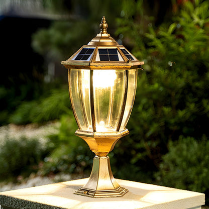 Solar LED Pier Mount Outdoor Light Classic Style | Navexa