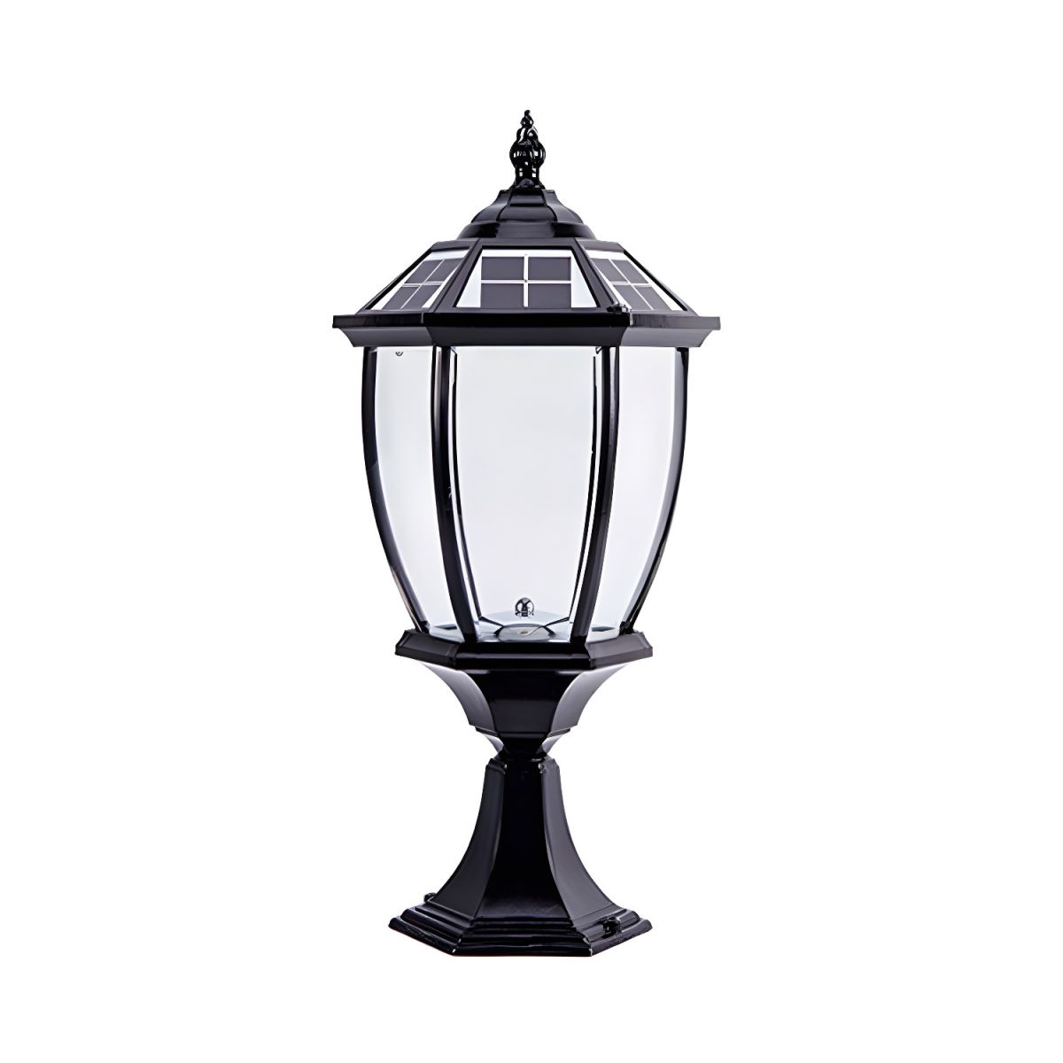 Solar LED Pier Mount Outdoor Light Classic Style | Navexa