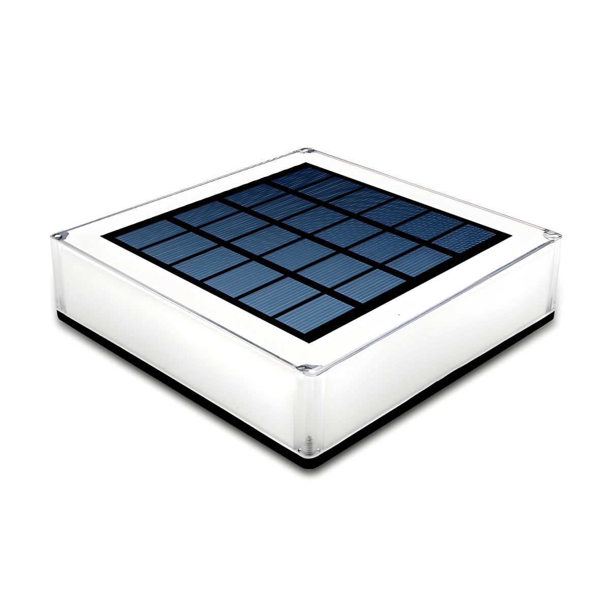 Solar LED Square Garden and Patio Pillar Light | Solvara