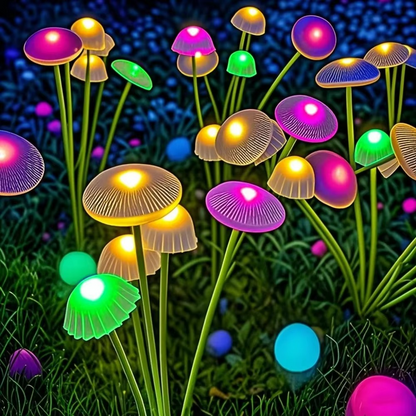 Solar Mushroom Garden Ground LED Outdoor Light | Solriva