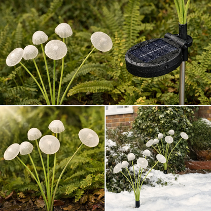 Solar Mushroom Garden Ground LED Outdoor Light | Solriva