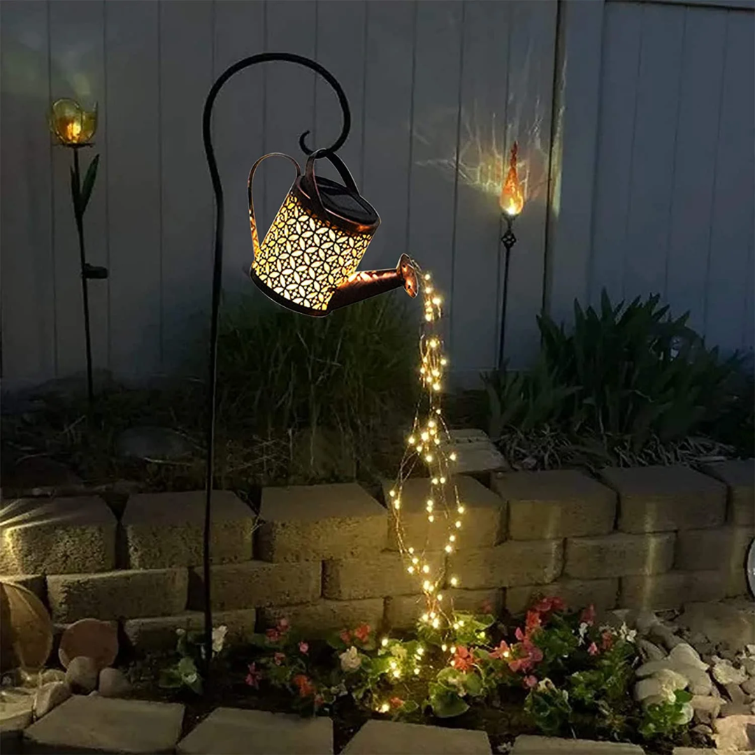 Solar Outdoor Garden Light with LED Starry Glow | Lumivio