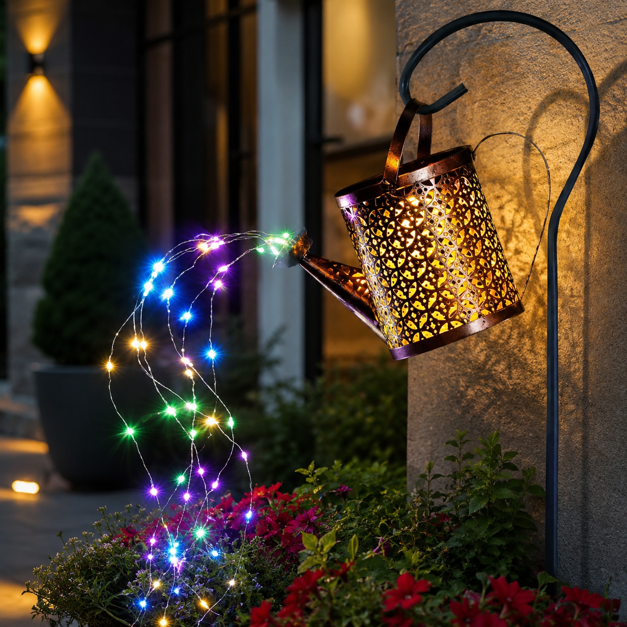 Solar Outdoor Garden Light with LED Starry Glow | Lumivio