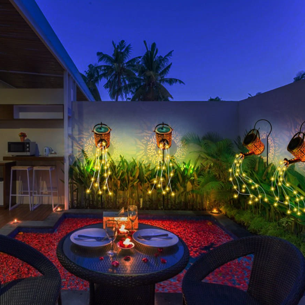 Solar Outdoor Garden Light with LED Starry Glow | Lumivio