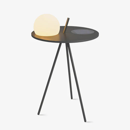 Solar Outdoor Side Table Lamp with Tripod Base | Gardell