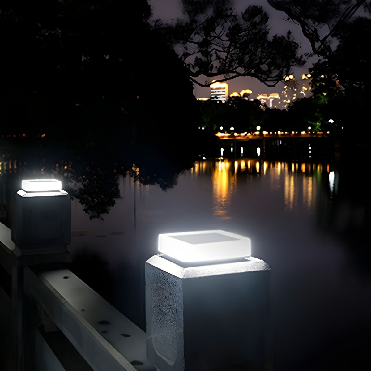 Solar Pillar Light for Modern Outdoor Spaces | Sunlyte