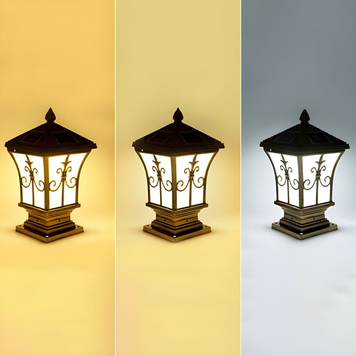 Solar Rectangle Metal Garden Patio Outdoor Light | Lantora