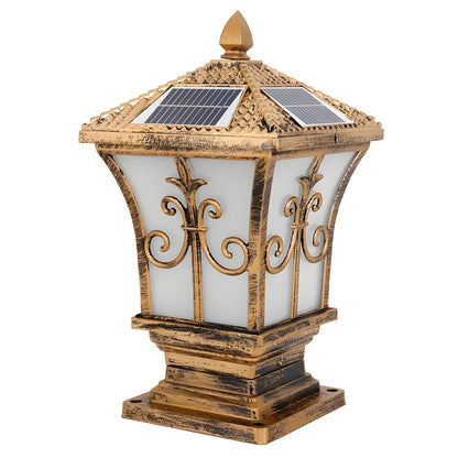 Solar Rectangle Metal Garden Patio Outdoor Light | Lantora