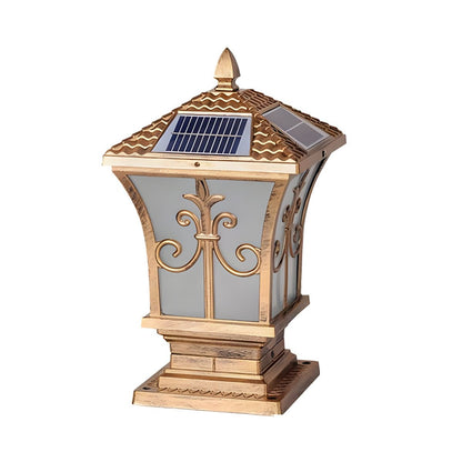 Solar Rectangle Metal Garden Patio Outdoor Light | Lantora