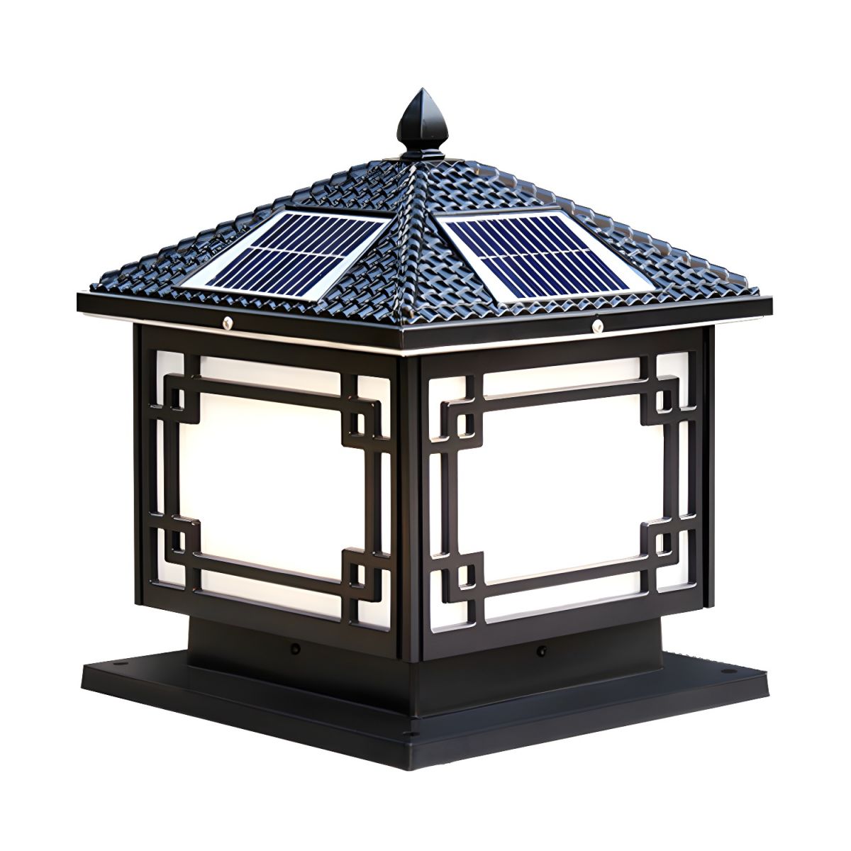 Solar Square Metal Outdoor Light for Modern Areas | Tilvora