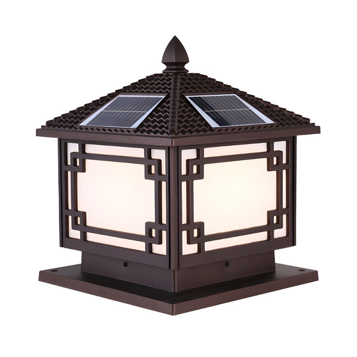 Solar Square Metal Outdoor Light for Modern Areas | Tilvora