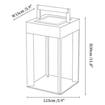 Solar Steel Outdoor Lantern in Minimal Style | Gleamlit