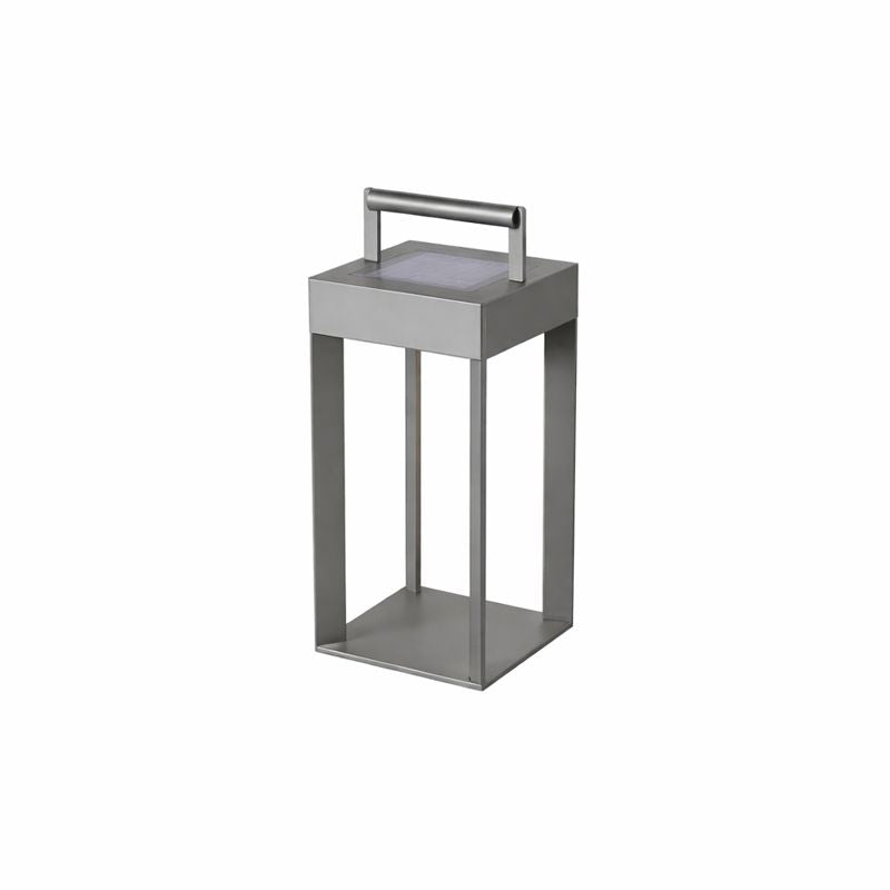 Solar Steel Outdoor Lantern in Minimal Style | Gleamlit