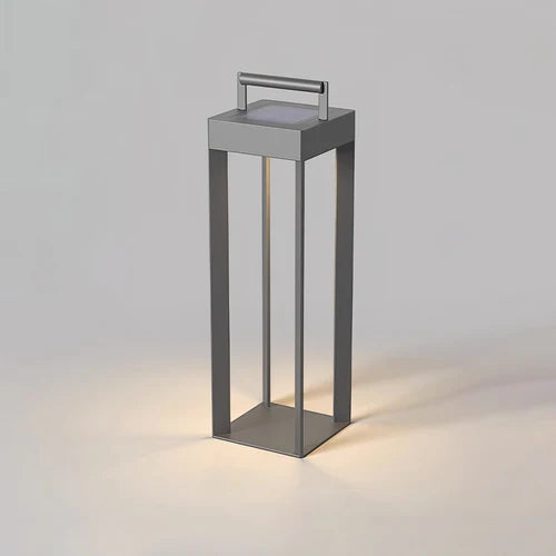 Solar Steel Outdoor Lantern in Minimal Style | Gleamlit