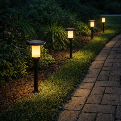 Solar Stone Ground Garden Pathway Light Outdoor | Granivo