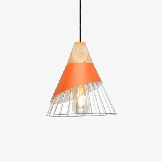 Soren Scandinavian Wood Frame Cage Pendant Light | Norvian