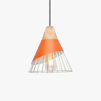 Soren Scandinavian Wood Frame Cage Pendant Light | Norvian