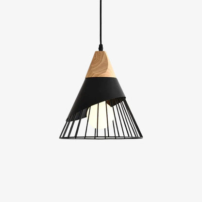 Soren Scandinavian Wood Frame Cage Pendant Light | Norvian