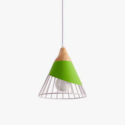 Soren Scandinavian Wood Frame Cage Pendant Light | Norvian