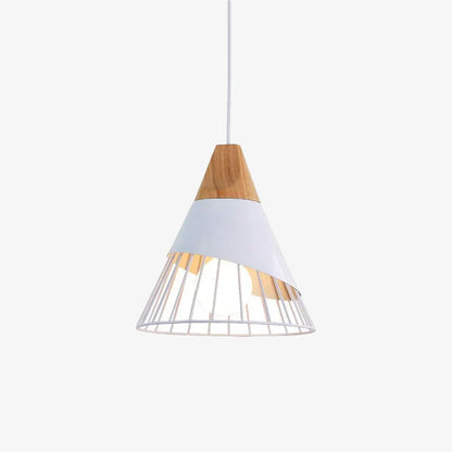 Soren Scandinavian Wood Frame Cage Pendant Light | Norvian