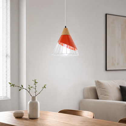 Soren Scandinavian Wood Frame Cage Pendant Light | Norvian