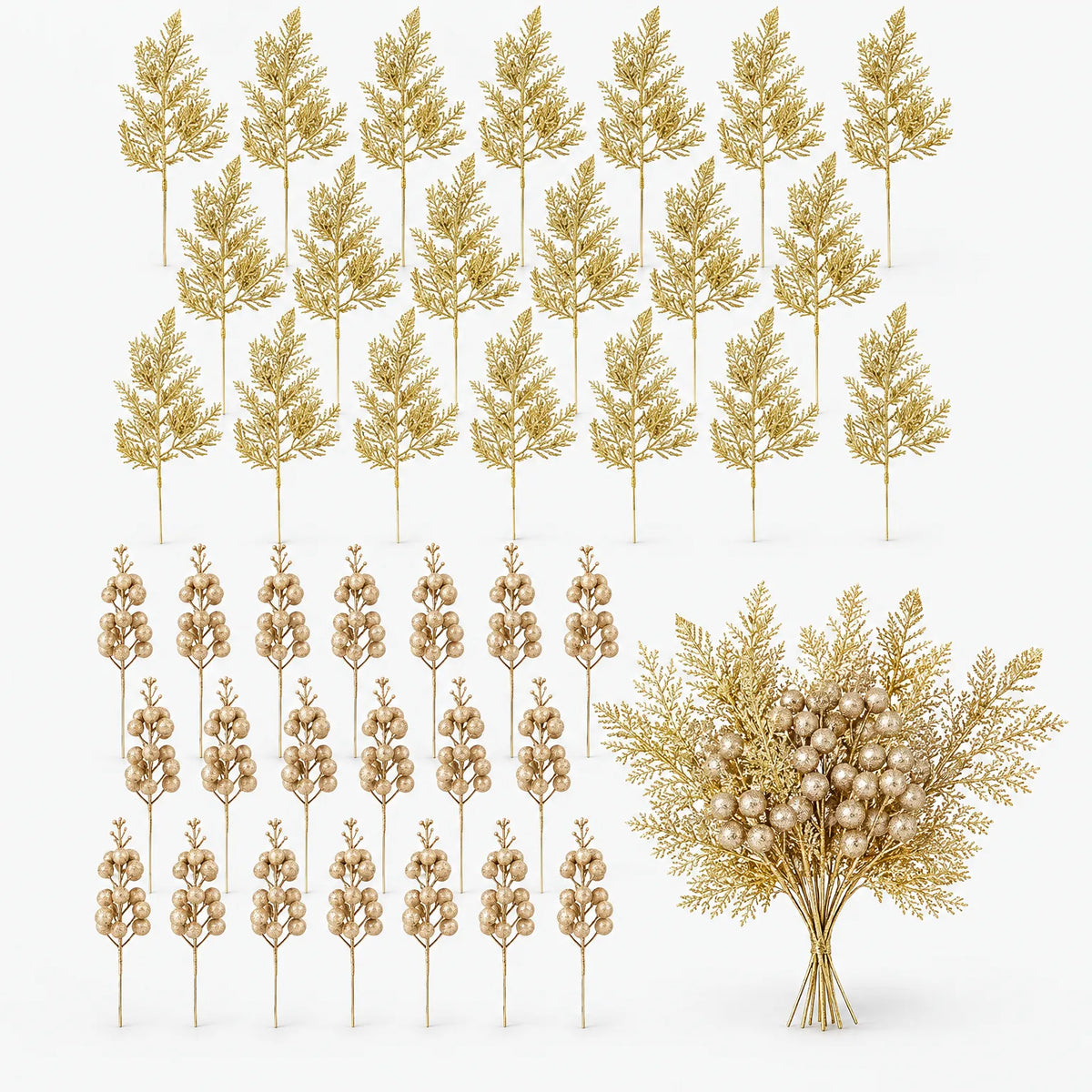 Sparkling Christmas Tree Berry Picks