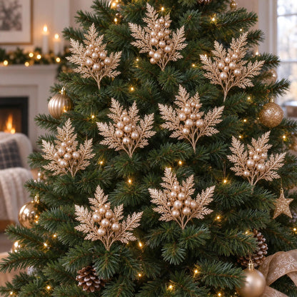 Sparkling Christmas Tree Berry Picks