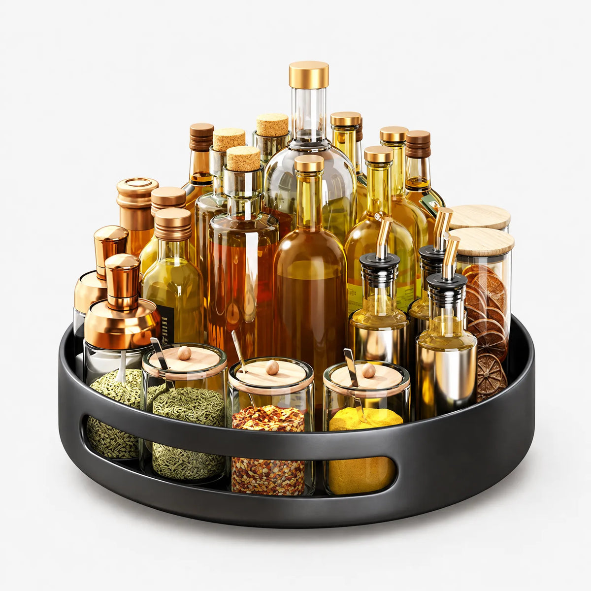 Spice Rack 360 Degree Rotating Countertop Organizer