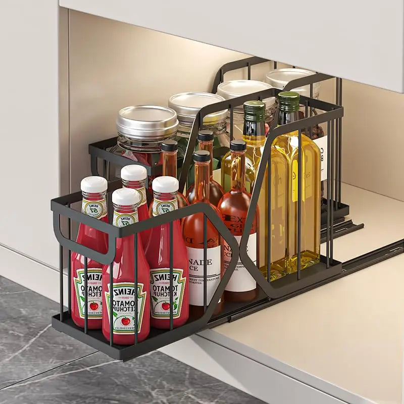 Spice Rack Narrow Pull Out Cabinet Organizer