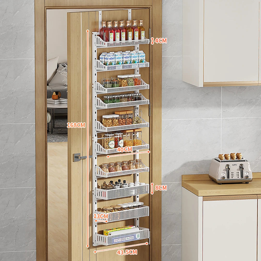 Spice Rack Over the Door Multi Tier Pantry Organizer