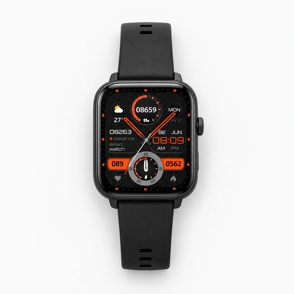 Square Touch Screen Fitness Tracker Watch