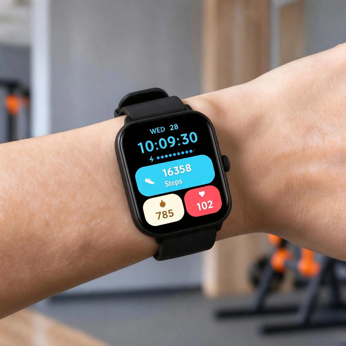 Square Touch Screen Fitness Tracker Watch