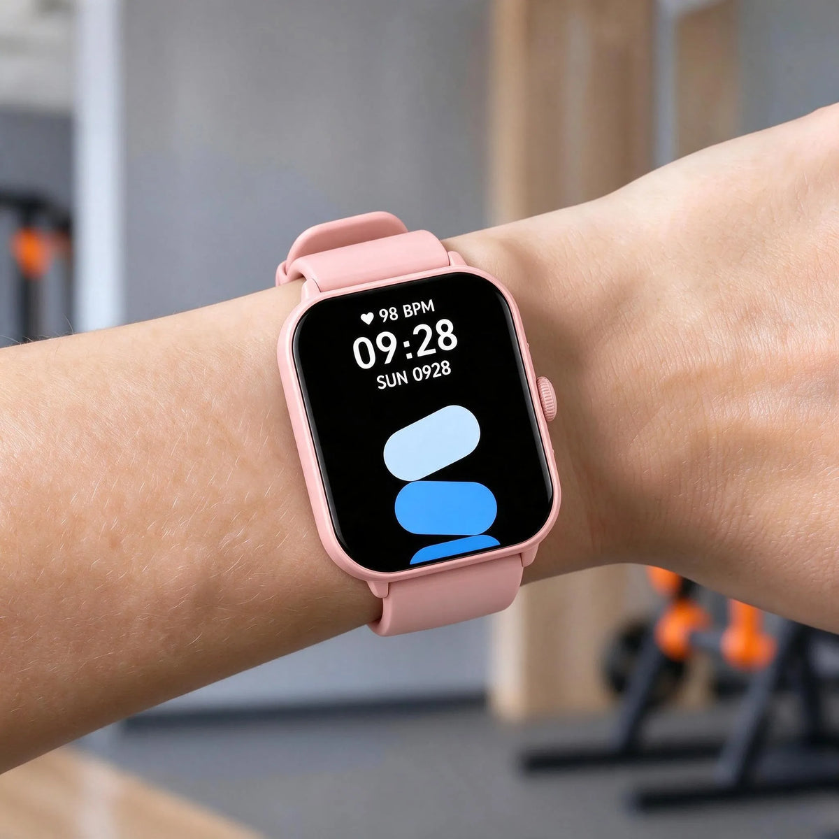 Square Touch Screen Fitness Tracker Watch