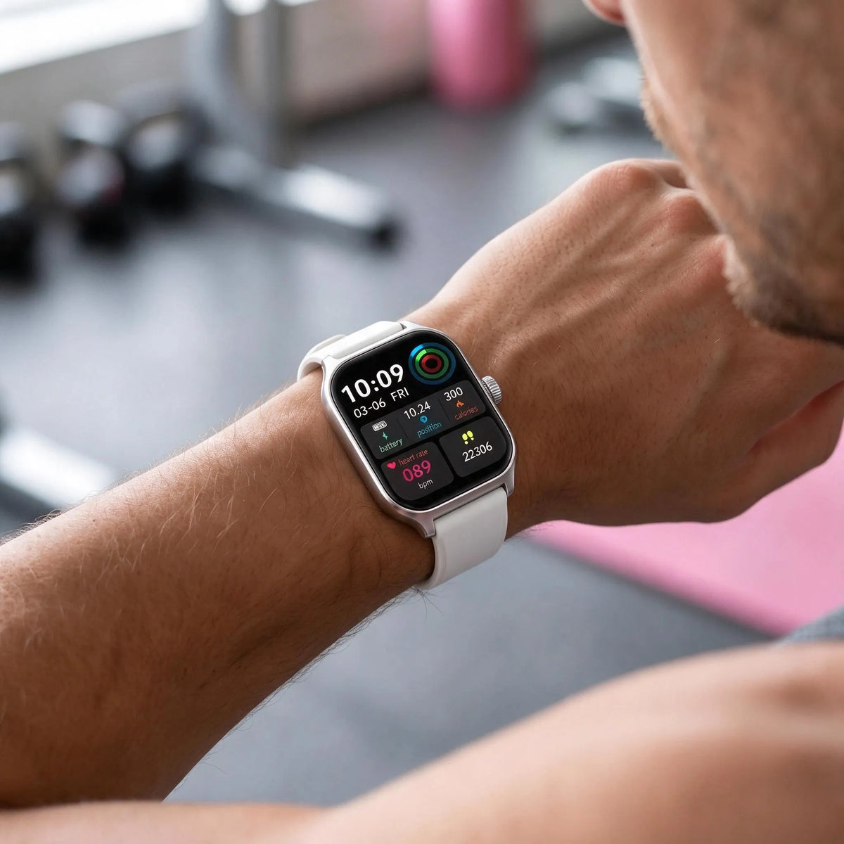 Square Touchscreen Bluetooth Smart Watch