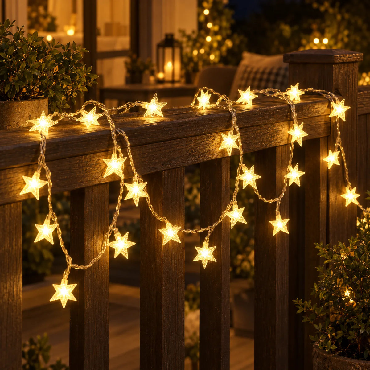 Star LED Christmas Fairy String Lights