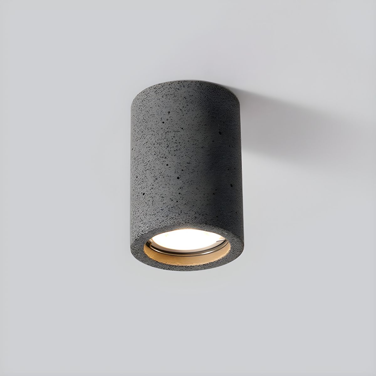 Stone Cylinder Ceiling Light Japanese Minimalist | Stoniva
