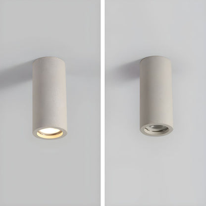 Stone Cylinder Ceiling Light Japanese Minimalist | Stoniva