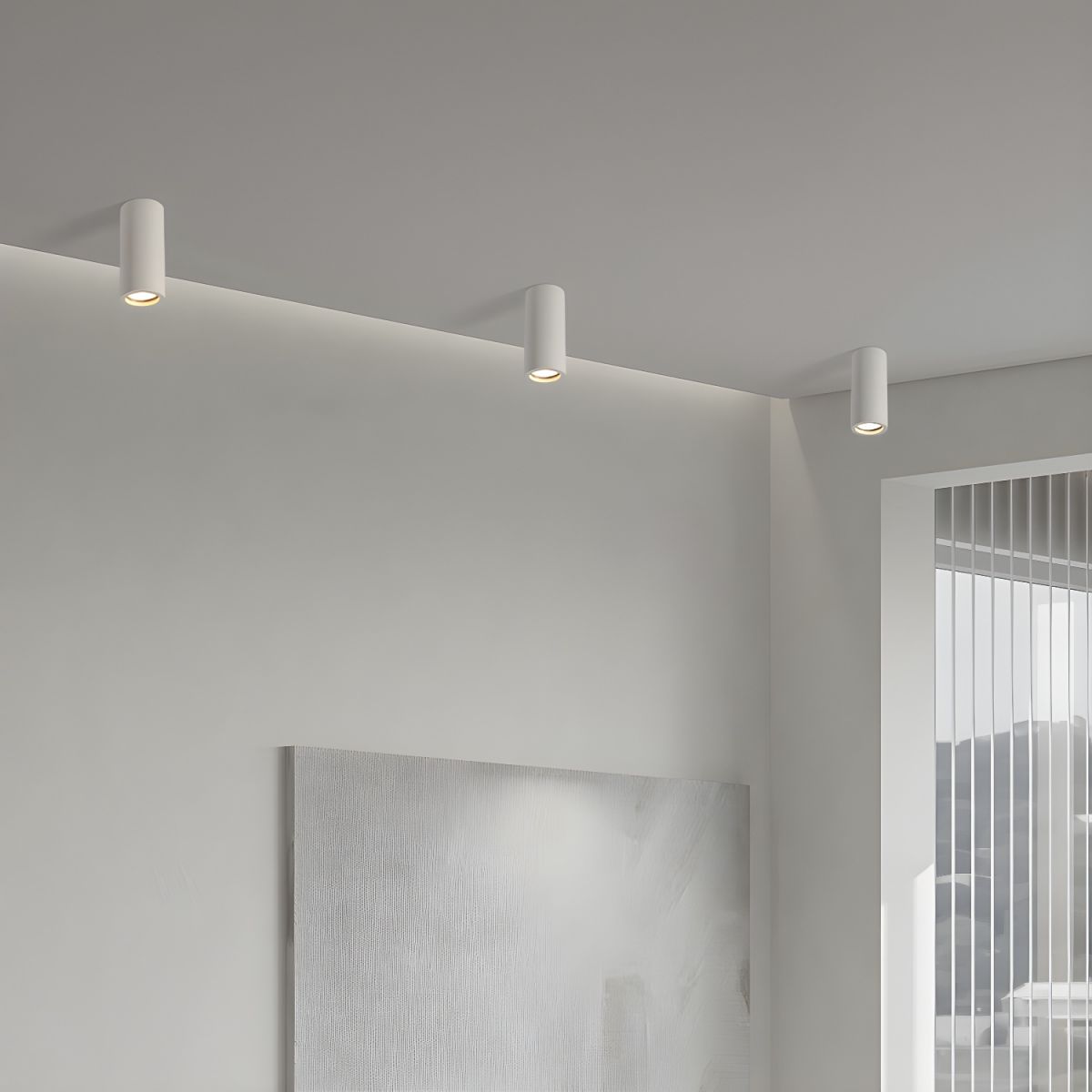 Stone Cylinder Ceiling Light Japanese Minimalist | Stoniva