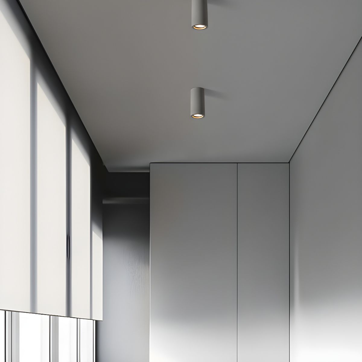 Stone Cylinder Ceiling Light Japanese Minimalist | Stoniva
