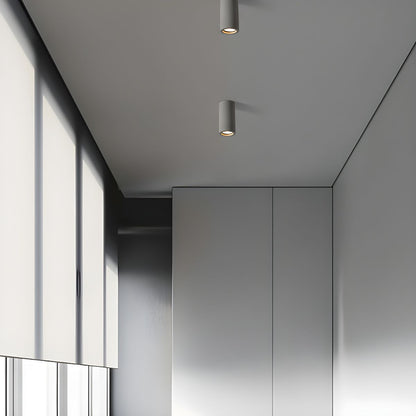 Stone Cylinder Ceiling Light Japanese Minimalist | Stoniva