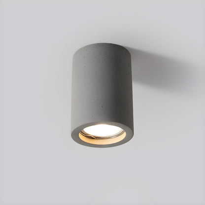 Stone Cylinder Ceiling Light Japanese Minimalist | Stoniva