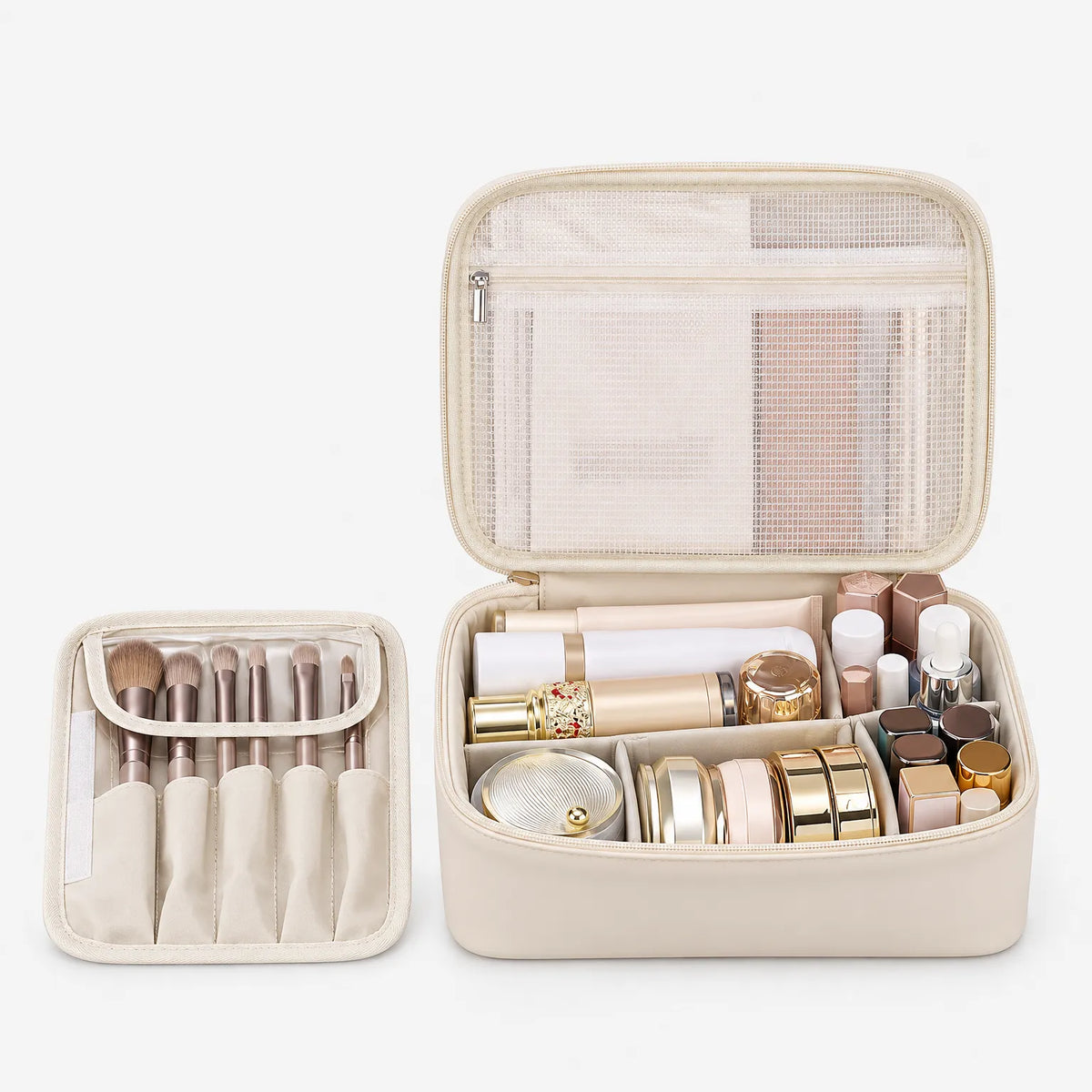 Structured PU Cosmetic Organizer Bag