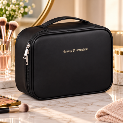 Structured PU Cosmetic Organizer Bag