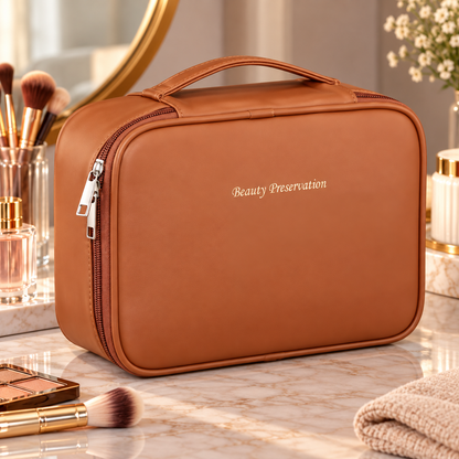 Structured PU Cosmetic Organizer Bag