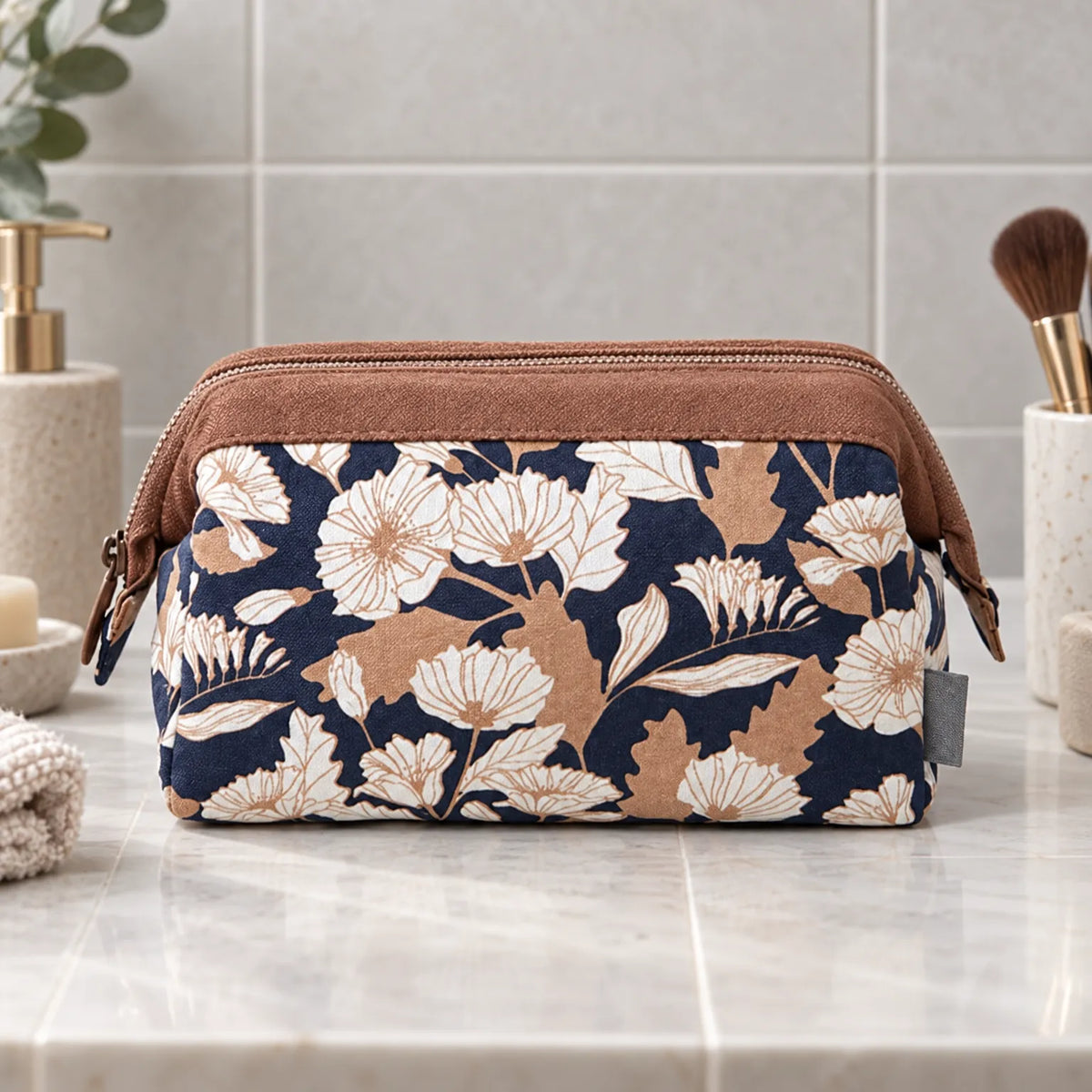 Structured Travel Cosmetic Bag