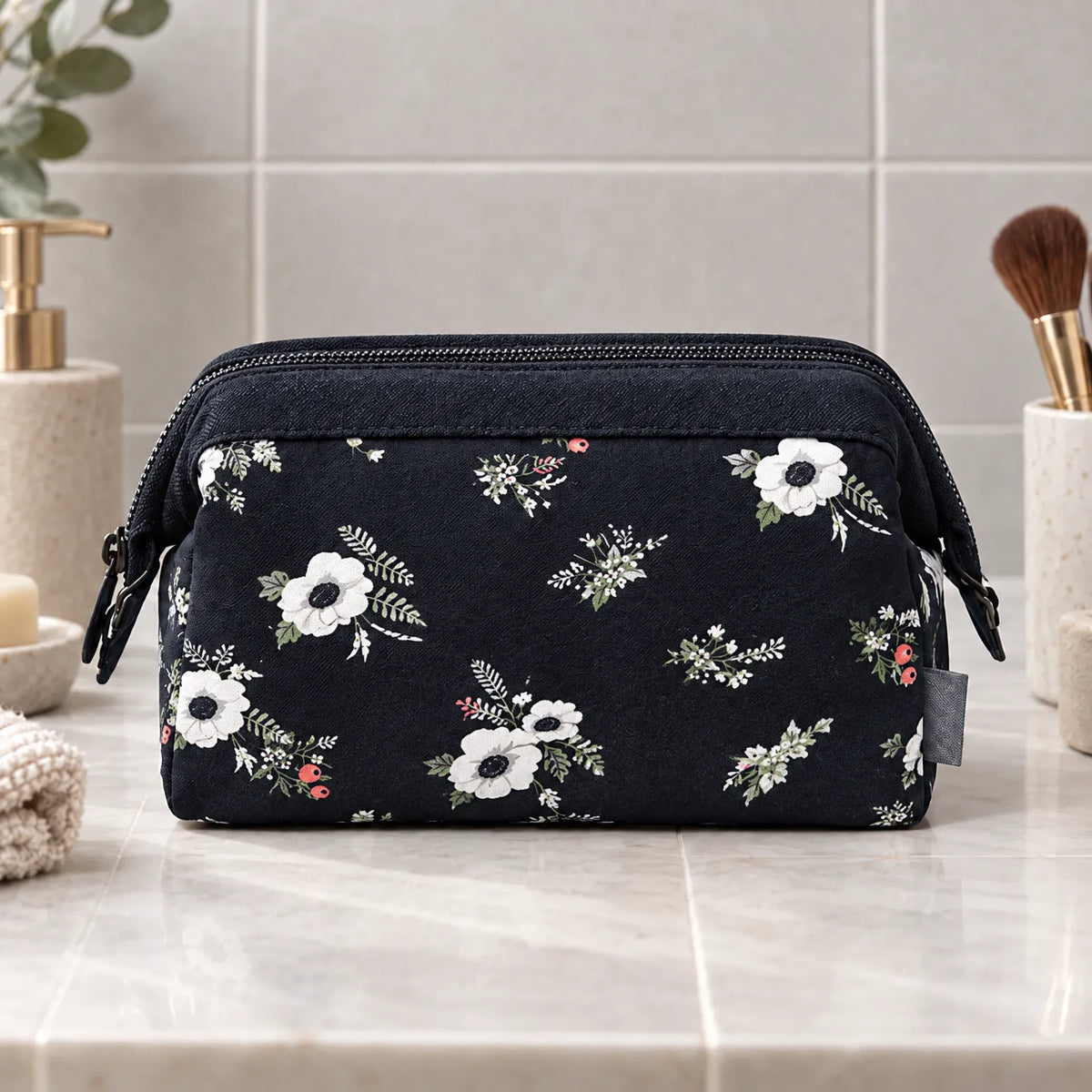Structured Travel Cosmetic Bag